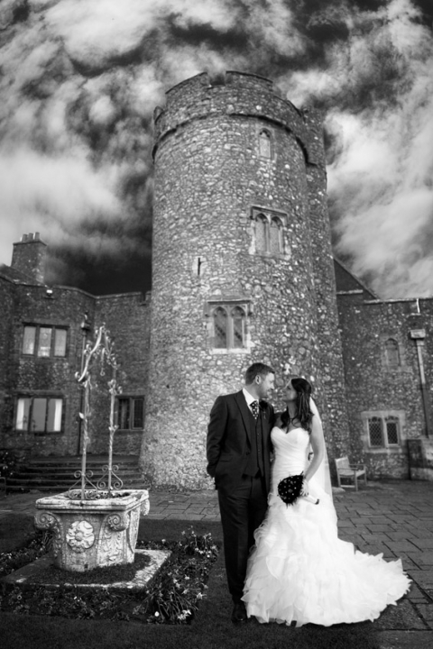 Lympne Castle wedding- the tower