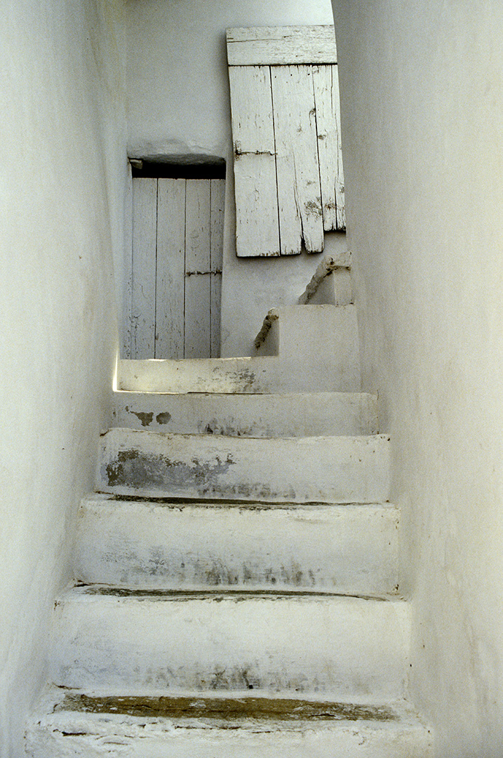 Greek home - white steps
